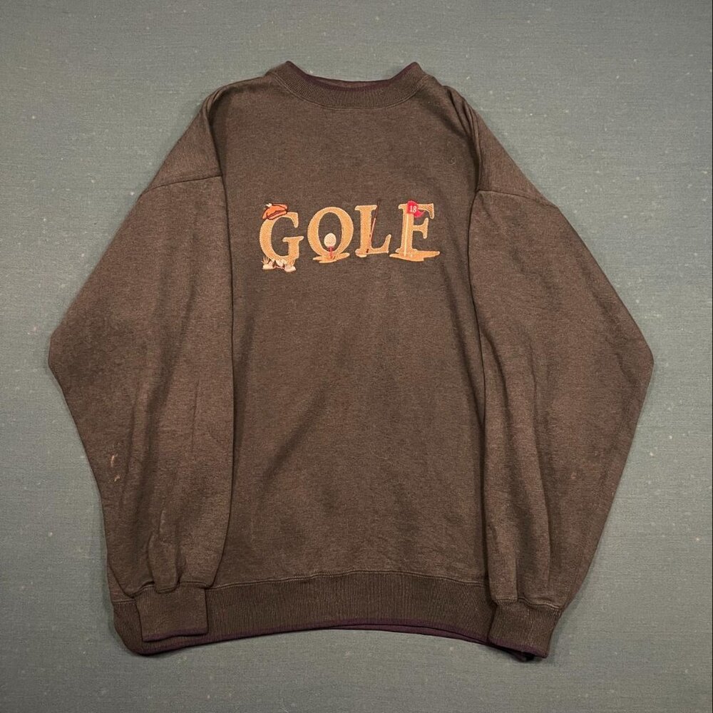 Heavy Weight Green Golf Sweatshirt